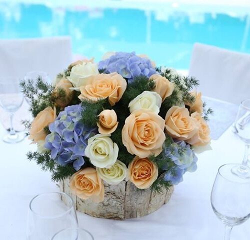 composizione centro tavola