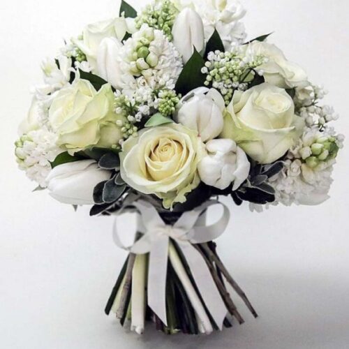 bouquet bianco candido