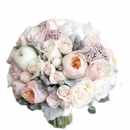 bouquet prestige  rose inglesi,peonie,roselline