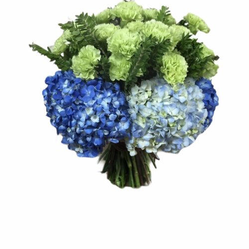 bouquet mare ortensie e garofani