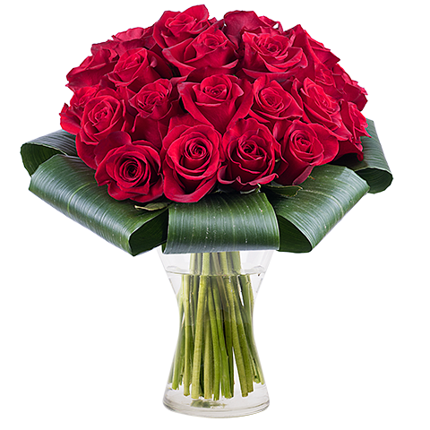 Bouquet con 21 rose rosse