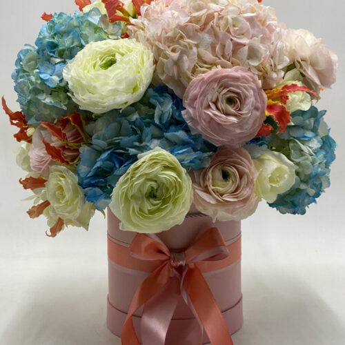 Ginevra box/scatola con fiori di stagione