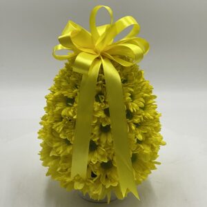 splendido uovo di fiori  gialli cm30