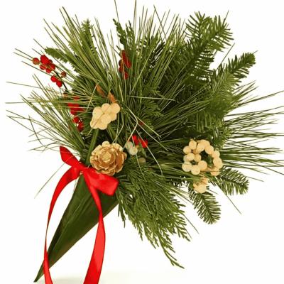 Conetto Augurale della Fortuna - Vischio, Agrifoglio e Bacche