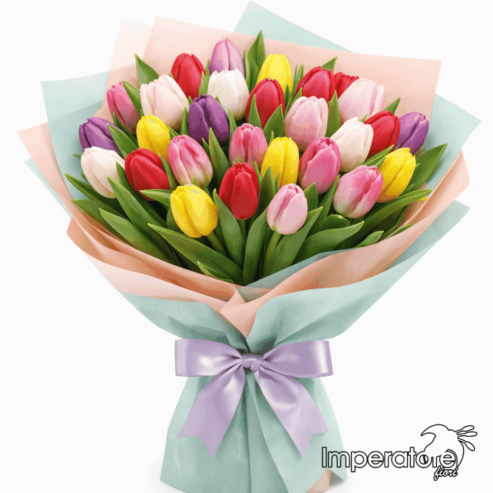 bouquet tulipani colori misti per tutte le occasioni