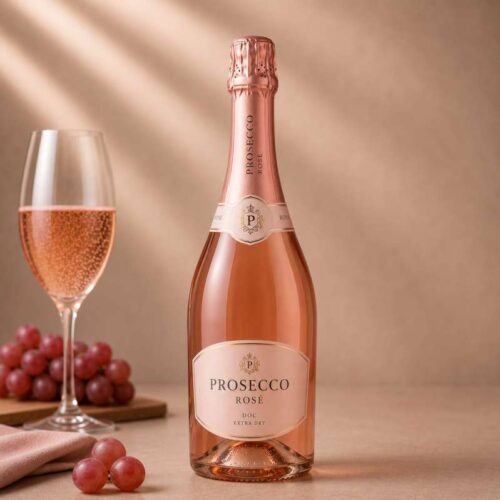 Prosecco Rosé DOC Extra Dry 75 cl – Elegante Bottiglia da Regalare