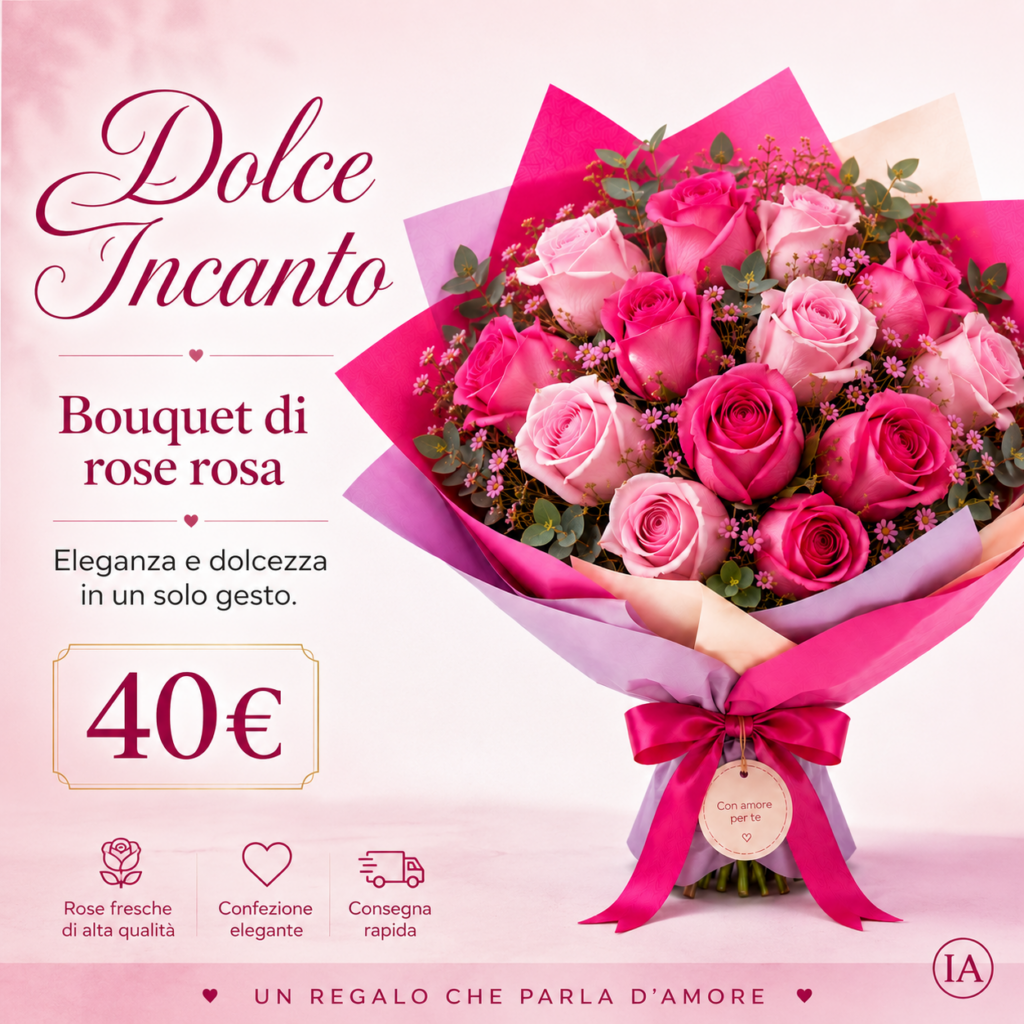 dolce incanto bouquet rose